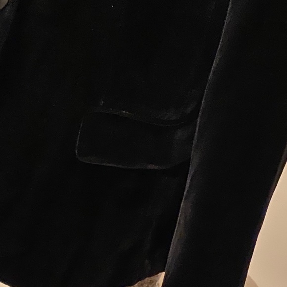 GAP BLACK VELVET BLAZER - Picture 2 of 4